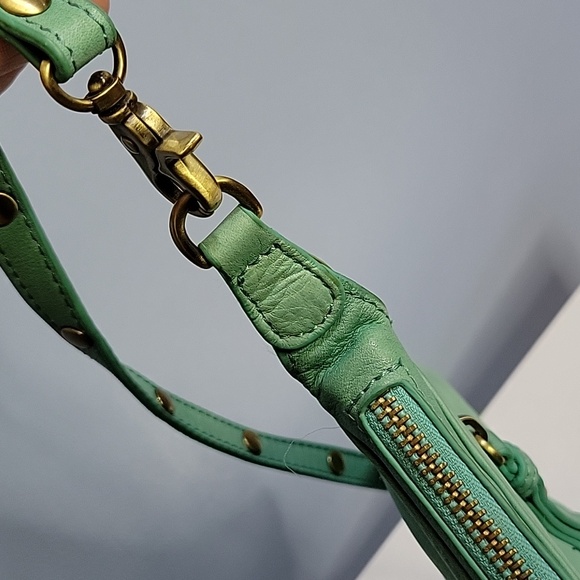 SABINA NewYork  Genuine Green Leather Crossbody Bag . - Picture 17 of 17